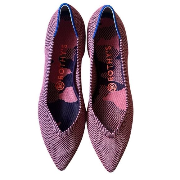 NWOB- Rothy’s The point Rose Double Stitch flats - Picture 1 of 7